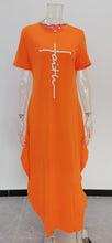 Load image into Gallery viewer, Solid color short-sleeved irregular dress（AY1376）
