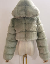 Load image into Gallery viewer, Faux Fur Jacket Faux Fox Fur Long Sleeve(AY1358)
