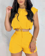 Load image into Gallery viewer, Fashion Solid Color Two Piece Set（AY2093）
