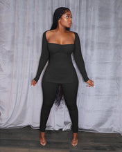 Load image into Gallery viewer, Fashion long-sleeved high-slit pit strip suit（AY1496）
