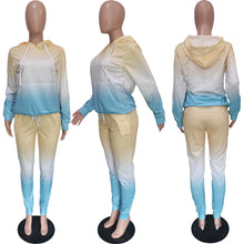 Load image into Gallery viewer, Casual Gradient Printed Sweatshirt Set（AY1456）
