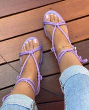 Load image into Gallery viewer, Braided platform plus size strappy sandals（HPSD196）
