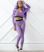 Load image into Gallery viewer, New casual striped printed long-sleeved vest two-piece suit（AY1252)
