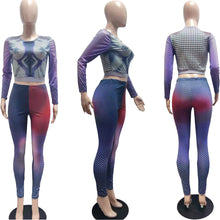Load image into Gallery viewer, Sexy slim positioning printing fashion two-piece （AY1318）

