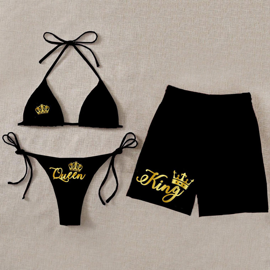 Bikini Print Split Men's Swimwear (AY1251)