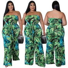 Load image into Gallery viewer, Plus size bandage backless Jumpsuit AY2133
