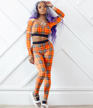 Load image into Gallery viewer, New casual striped printed long-sleeved vest two-piece suit（AY1252)
