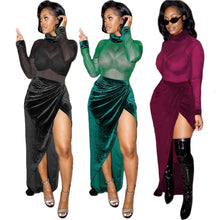 Load image into Gallery viewer, Fashionable mesh stitching dress（AY1625）
