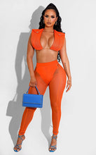 Load image into Gallery viewer, Mesh tank top two piece suit AY2117
