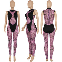 Load image into Gallery viewer, Sexy Striped Panel Sleeveless Jumpsuit（AY1750）
