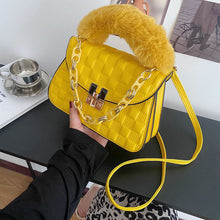 Load image into Gallery viewer, NEW fashion PU single shoulder crossbody bag with hair chain AB2104
