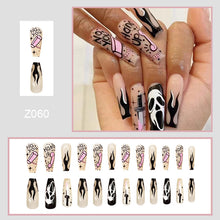 Load image into Gallery viewer, Halloween Flame Long Ballet Nails（AE4115）
