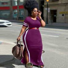 Load image into Gallery viewer, Casual Crew Neck Colorblock Dress（Belt not included）AY1774
