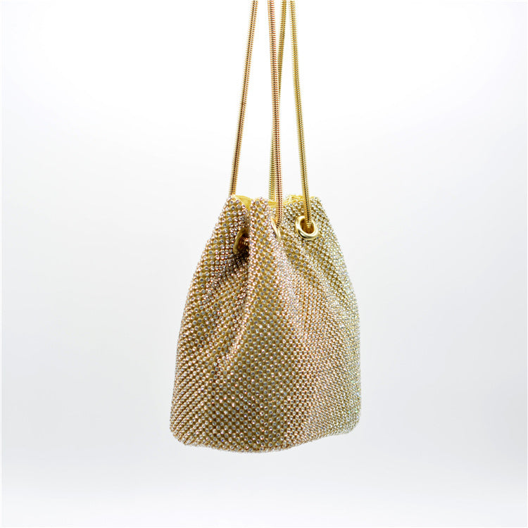 Hot personality crossbody shoulder rhinestone queen bag