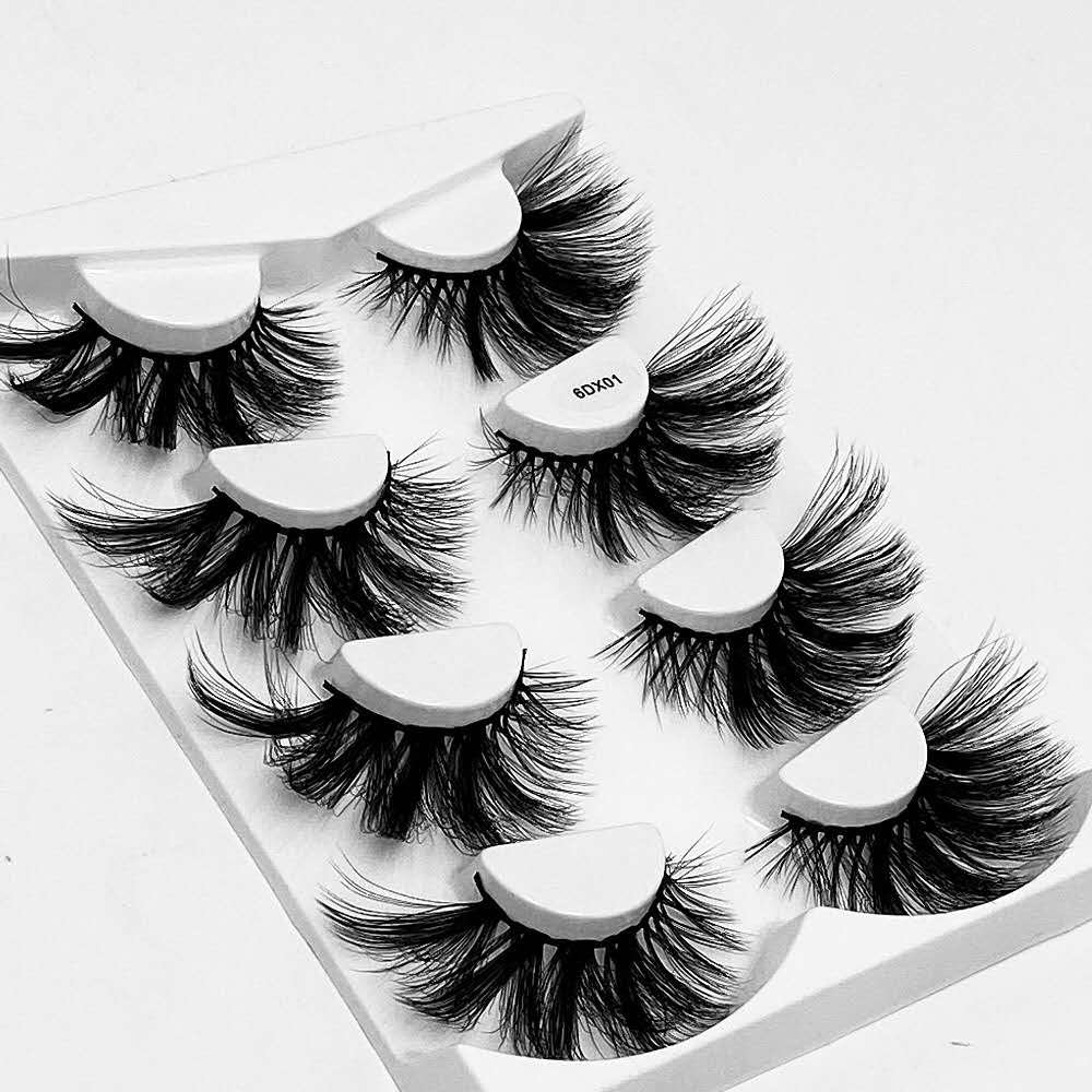 25mm mink eyelashes(4 pairs)