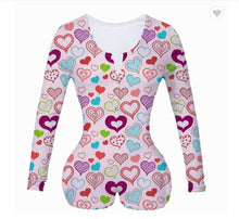 Load image into Gallery viewer, Valentine&#39;s Day rose print jumpsuit AH2033

