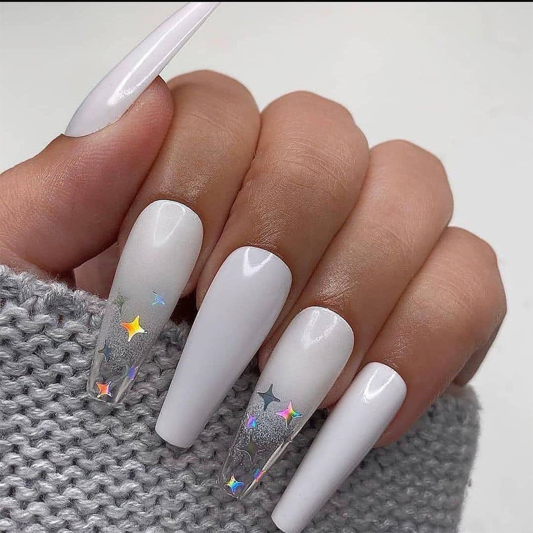 Hot Selling Gradient Star Fake Nail Patch
