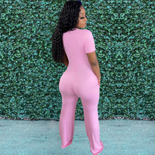 Load image into Gallery viewer, V-neck pocket wide-leg jumpsuit AY1132
