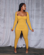 Load image into Gallery viewer, Fashion long-sleeved high-slit pit strip suit（AY1496）
