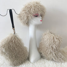 Load image into Gallery viewer, Solid color snow boot bag hairband three-piece set（ HPSD240）
