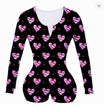 Load image into Gallery viewer, Valentine&#39;s Day rose print jumpsuit AH2033
