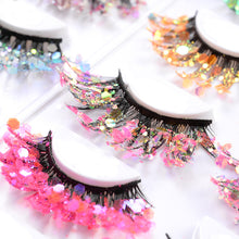 Load image into Gallery viewer, Starry sky luminous fluorescent color changing 25mm false eyelashes（AH5057）
