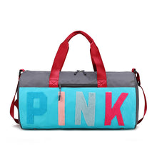 Load image into Gallery viewer, PINK color-blocking shoulder bag (normal product, non-brand)

