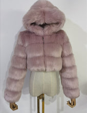 Load image into Gallery viewer, Faux Fur Jacket Faux Fox Fur Long Sleeve(AY1358)
