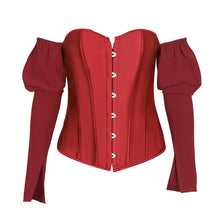 Load image into Gallery viewer, One-shoulder corset with rope halter long-sleeved top（AY1586）
