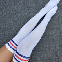 Load image into Gallery viewer, Rainbow striped over-the-knee long socks（AE4045）
