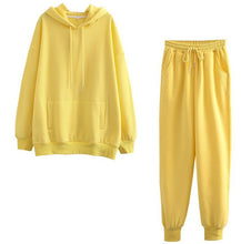 Load image into Gallery viewer, Two-piece solid color hooded sweater（AY1387）
