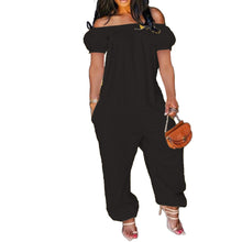 Load image into Gallery viewer, Plus size solid color loose fit jumpsuit AY1173
