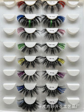 Load image into Gallery viewer, Glitter pink colored false eyelashes moq 5 piece (AH5063)
