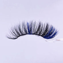 Load image into Gallery viewer, Glitter pink colored false eyelashes moq 5 piece (AH5063)

