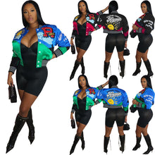 Load image into Gallery viewer, Positioning printing fashion bomber AY2677
