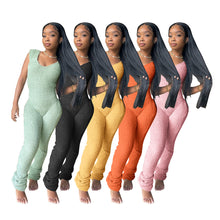 Load image into Gallery viewer, Fashion sleeveless pile pants jumpsuit AY2675
