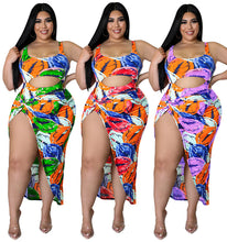 Load image into Gallery viewer, Sexy navel long skirt two-piece suit AY1891
