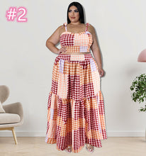 Load image into Gallery viewer, Fashion Plaid suspender Dress AY2152
