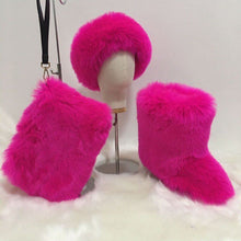Load image into Gallery viewer, Hot selling fur set come(Hat bag boots ) HPSD142
