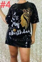 Load image into Gallery viewer, Fashion Sequin T-Shirt Mid Length Top（AY1753）

