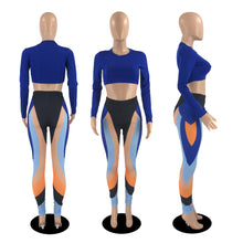 Load image into Gallery viewer, Sexy stitching solid color two-piece set（AY2204）
