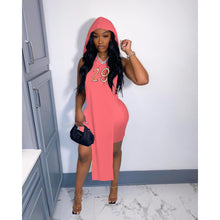 Load image into Gallery viewer, Hooded Vest shorts letter embroidered suit AY2043
