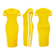 Load image into Gallery viewer, Casual Crew Neck Colorblock Dress（Belt not included）AY1774
