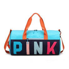 Load image into Gallery viewer, PINK color-blocking shoulder bag (normal product, non-brand)
