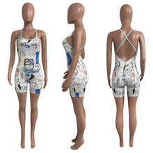 Load image into Gallery viewer, Sexy Printed Backless Jumpsuit AY1707

