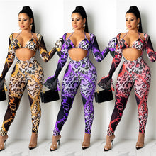 Load image into Gallery viewer, Net yarn printing suit AY1213
