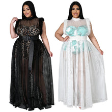 Load image into Gallery viewer, Sexy mesh maxi dress two piece set（Belt not included）AY1725
