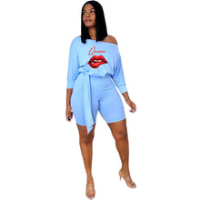 Load image into Gallery viewer, Casual Print Lace Up Jumpsuit（AY1714）
