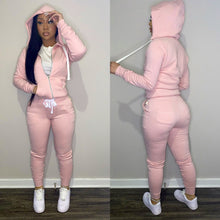 Load image into Gallery viewer, Plus velvet sports and leisure two-piece suit（AY1430）
