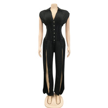 Load image into Gallery viewer, Sexy deep V sleeveless hollow out Jumpsuit AY2114

